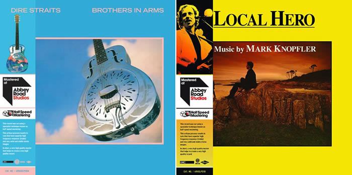 Reedición en vinilo de Brothers in arms de Dire Straits y Local hero de  Mark Knopfler
