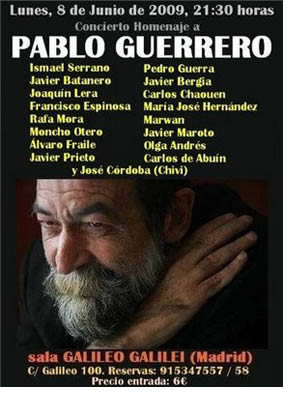 Homenaje en directo a Pablo Guerrero