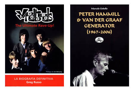 Biografías de los Yarbirds y Peter Hammill (con y sin Van Der Graaf Generator)