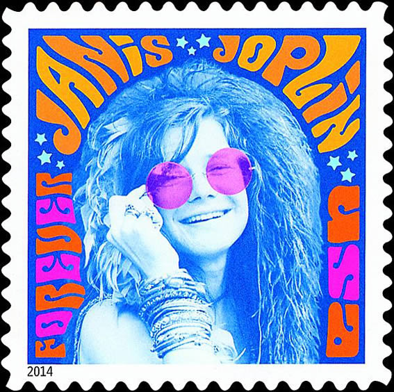 Janis Joplin, en un sello de correos